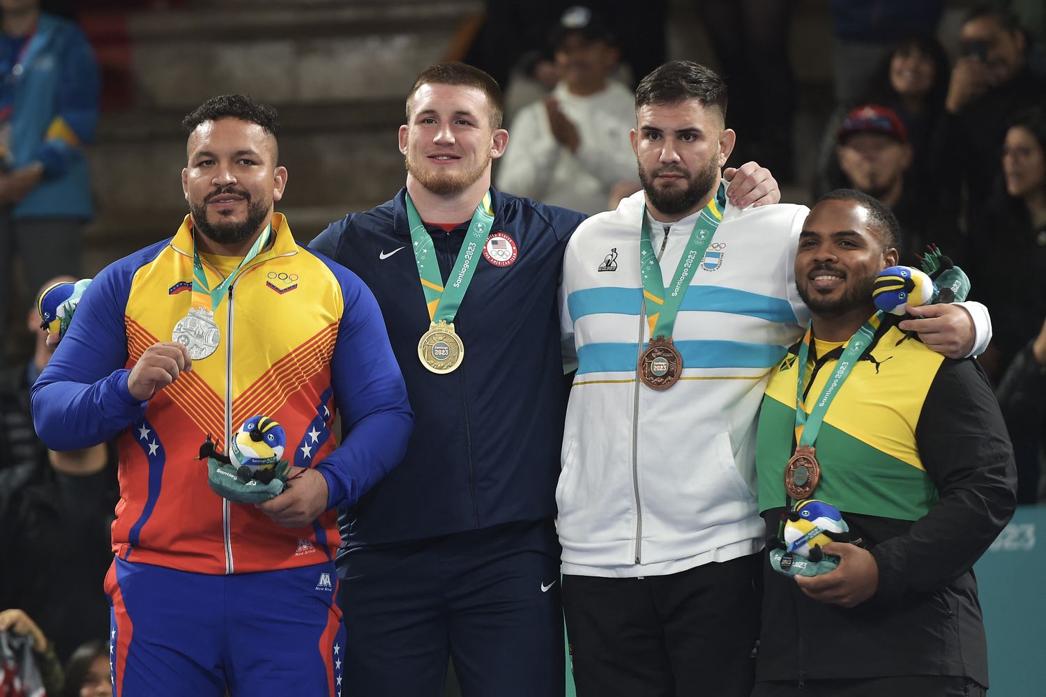 Premiazione alle olimpiadi di Santiago