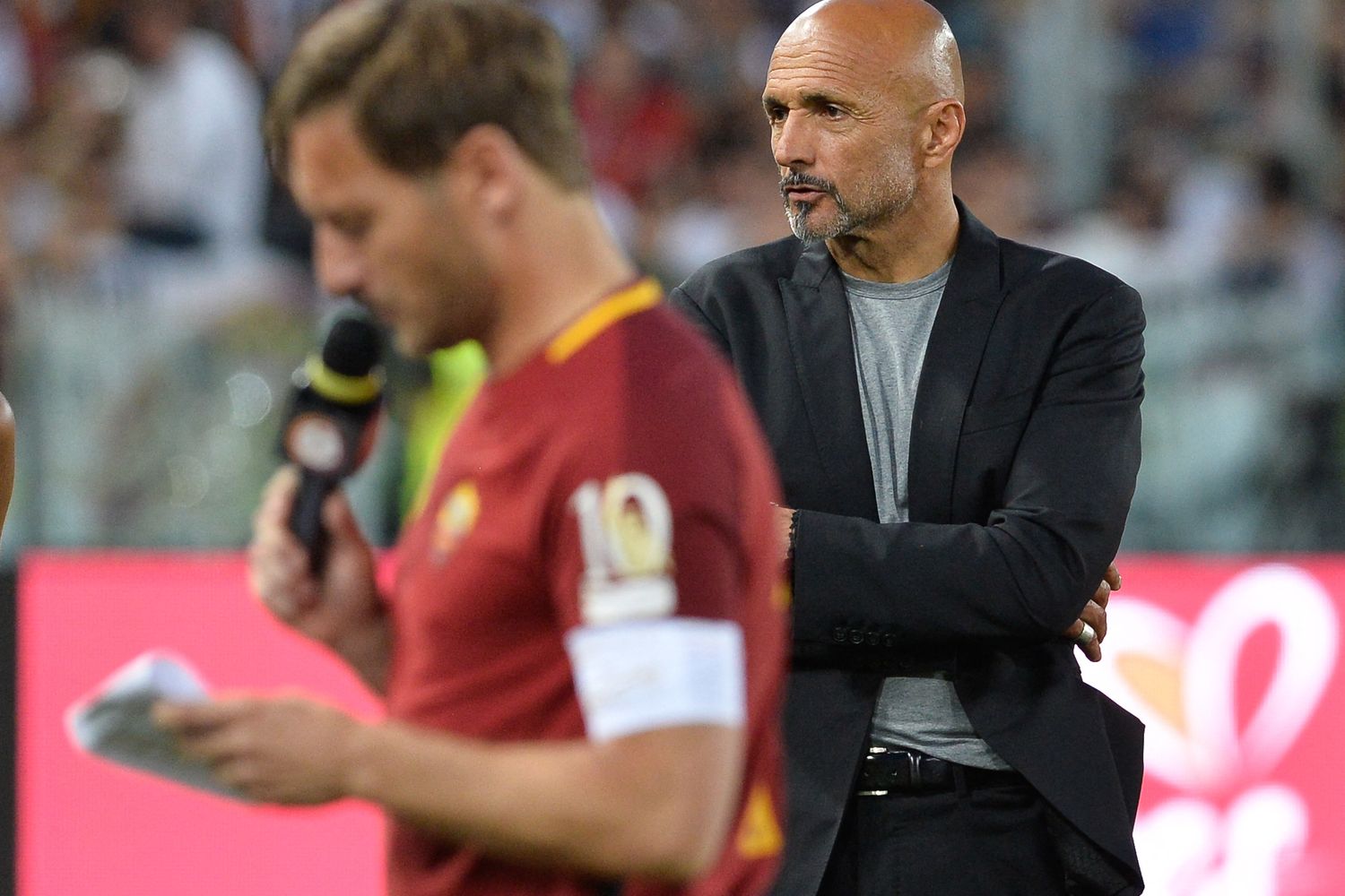 Francesco Totti e Luciano Spalletti