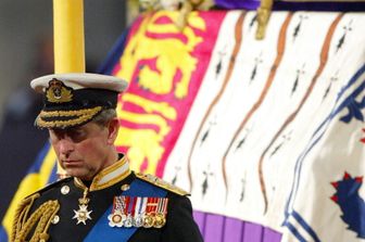 Carlo al funerale della Regina Elisabetta II