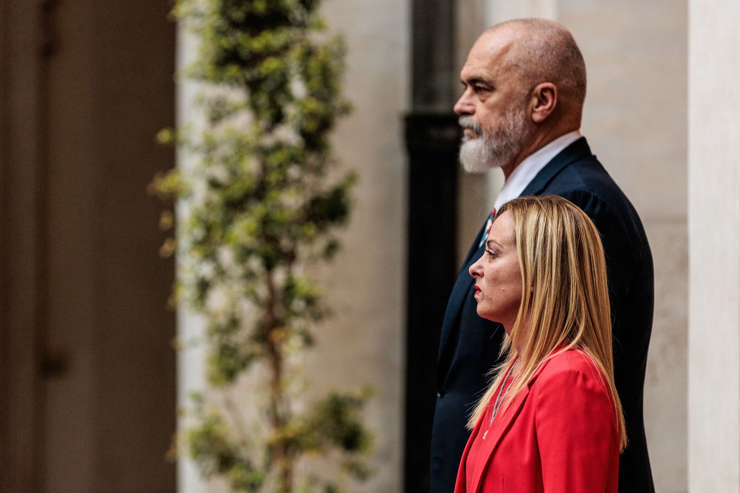 27/09/2023 Roma, Il Presidente del Consiglio incontra il Primo Ministro della Repubblica di Albania nella foto Giorgia Meloni ed Edi Rama