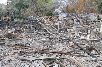 I resti della galleria del kibbutz di Be'eri