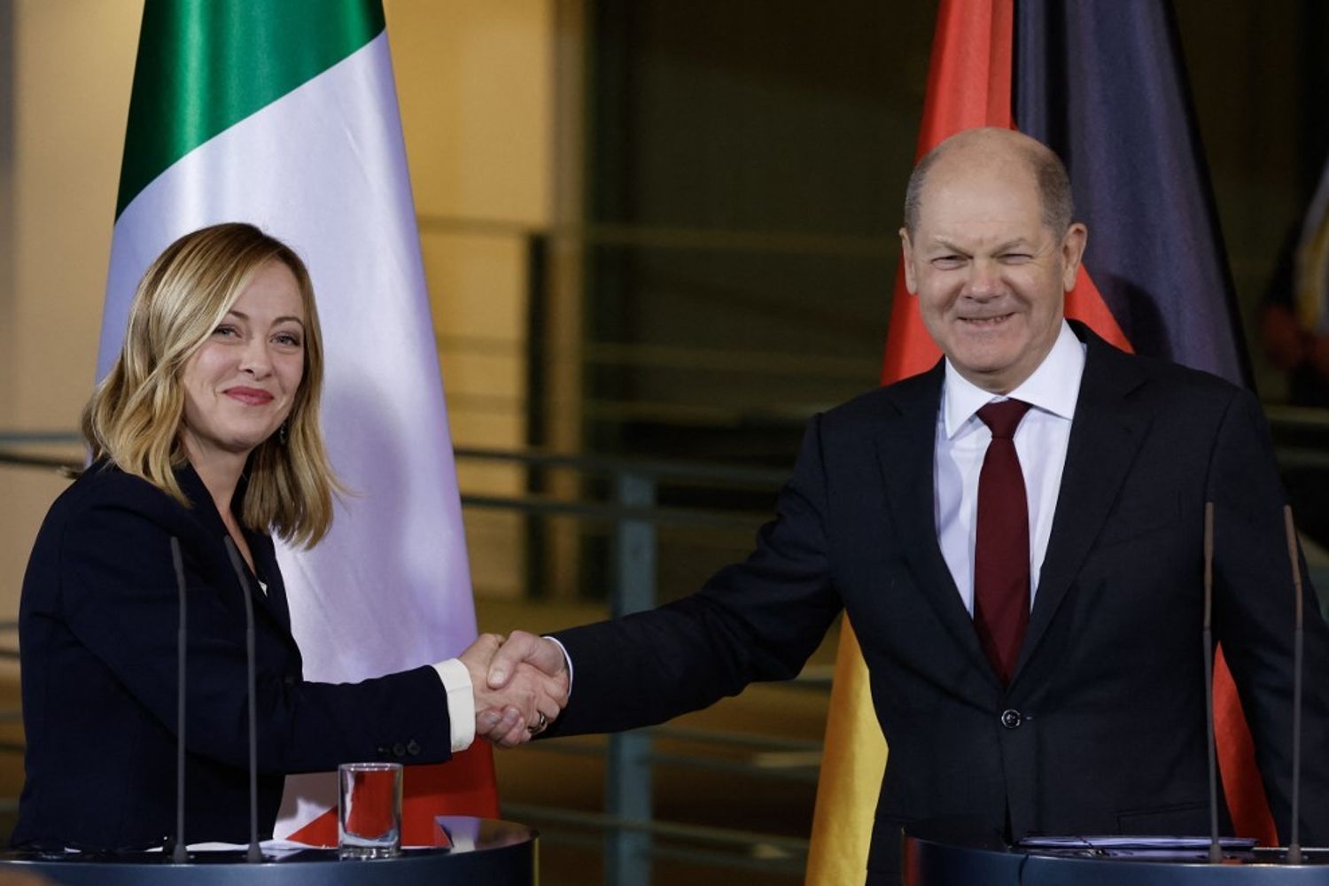 Meloni e Scholz