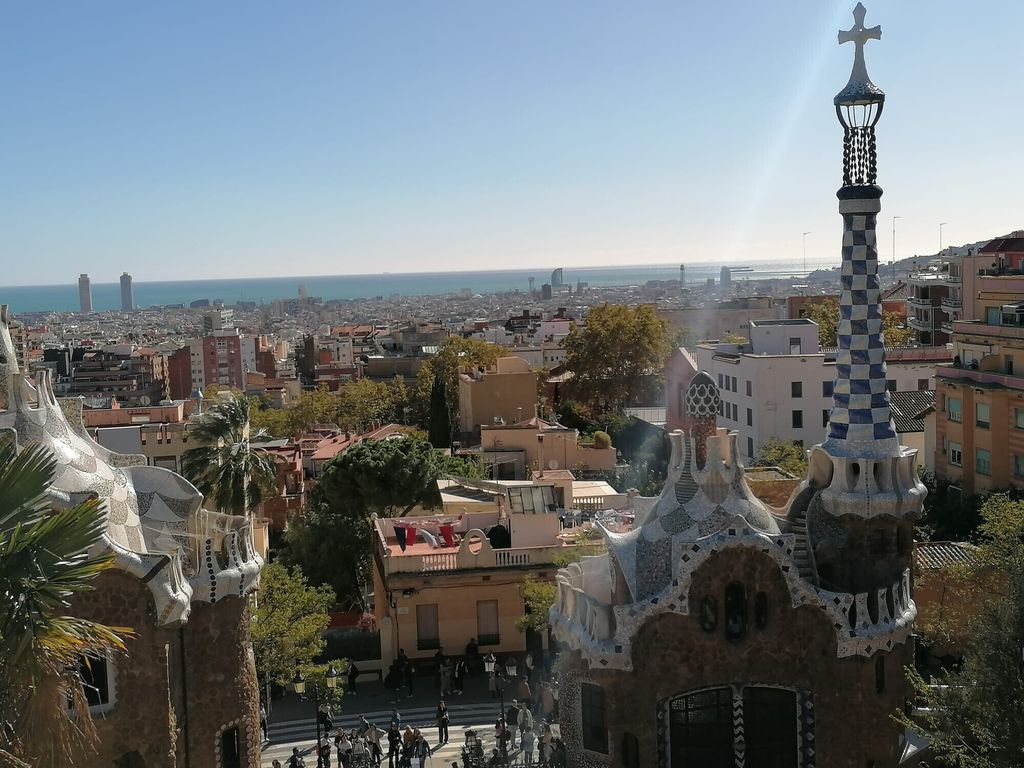 Veduta di Barcellona da Park Guell
