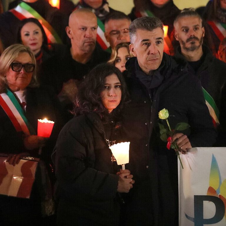 La sorella e il padre di Giulia Cecchettin