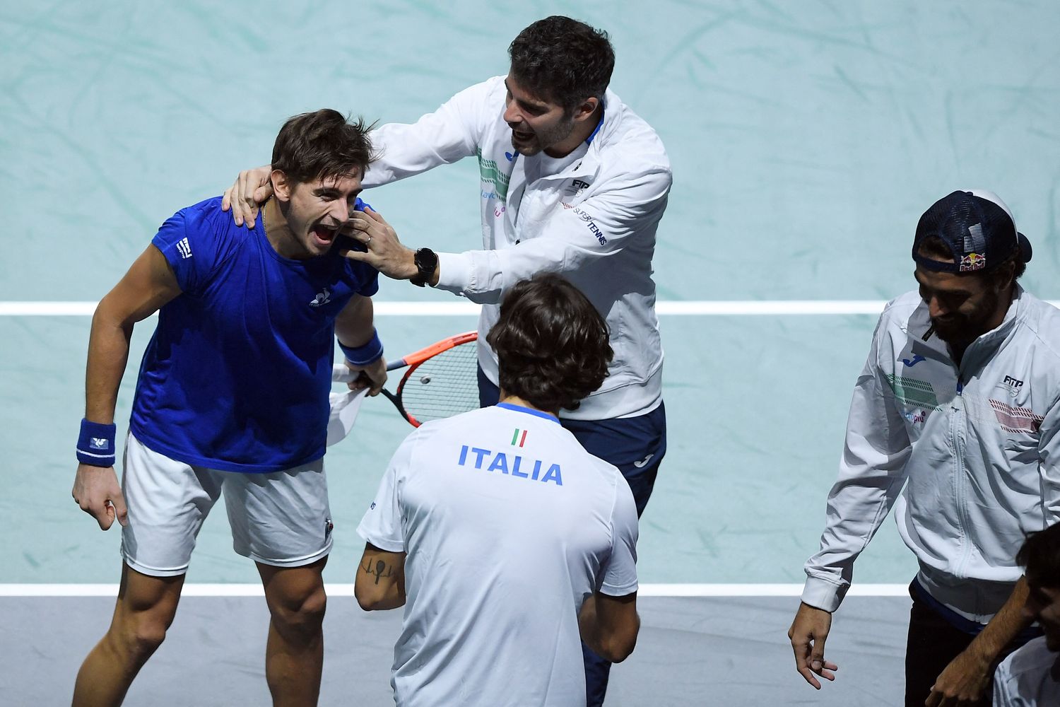 L'esultanza di Arnaldi