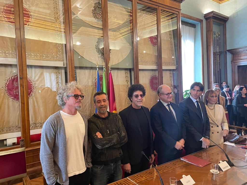 Conferenza stampa presentazione concerto Gazz&egrave;, Fabi, Silvestri