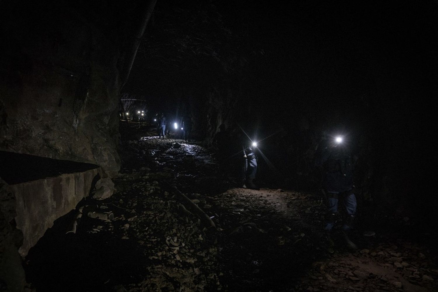 foto d'archivio di una miniera in Sudafrica