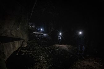 foto d'archivio di una miniera in Sudafrica