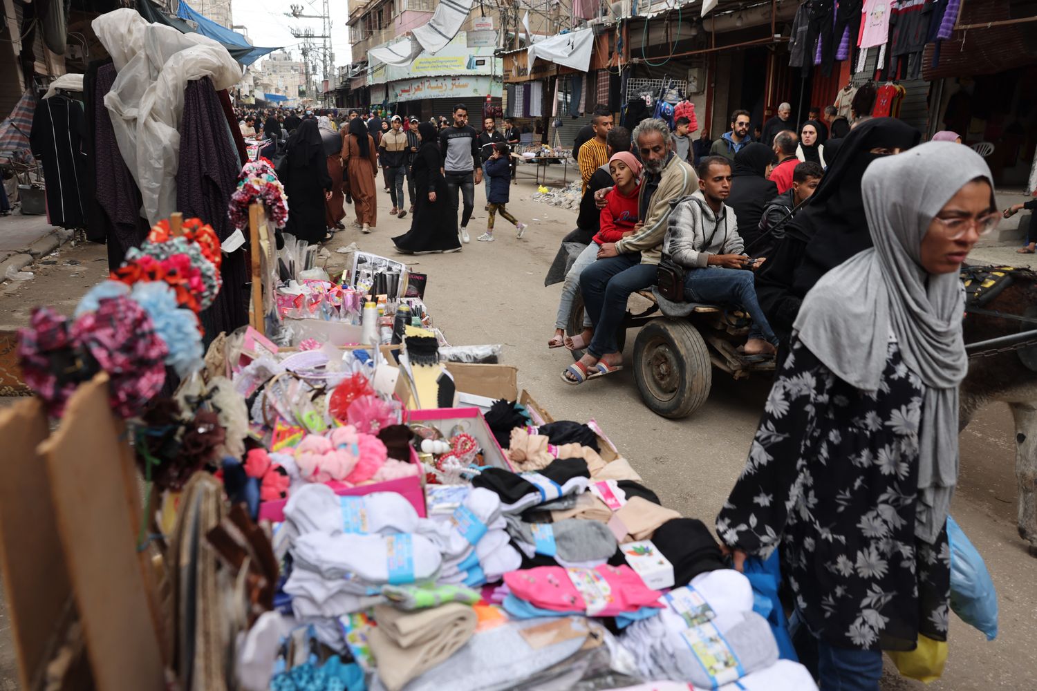 Un mercato a Khan Yunis
