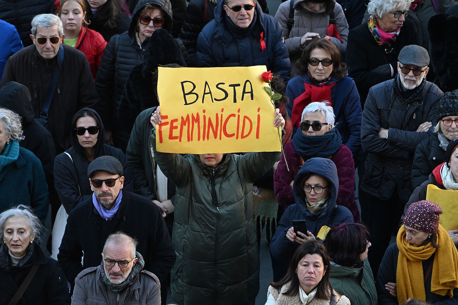 Manifestazione contro i femminicidi&nbsp;