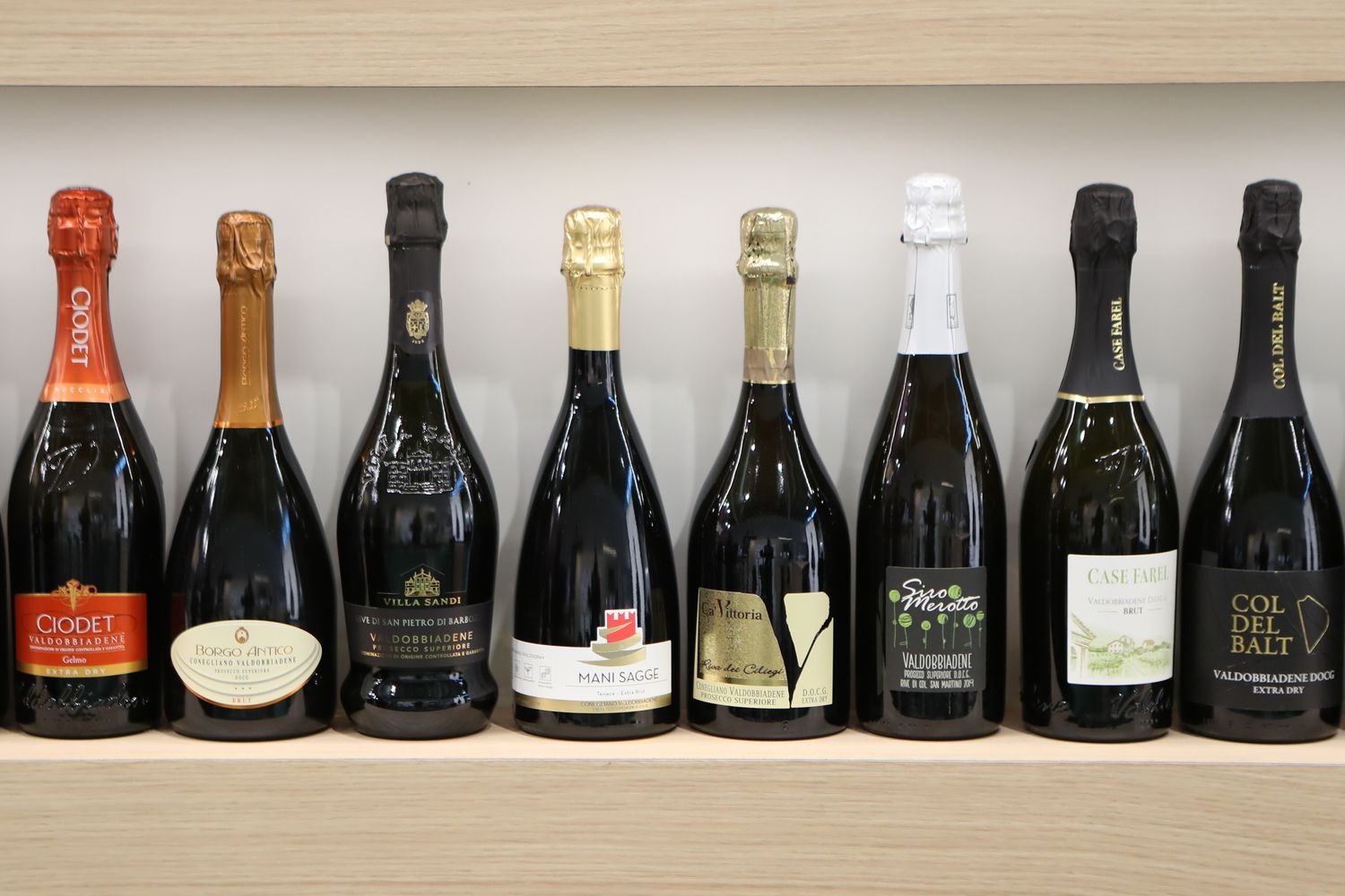 Bottiglie di Prosecco italiano
