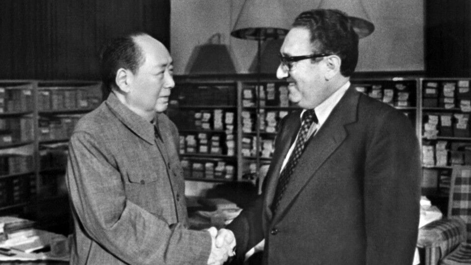 Henry Kissinger incontra l'ex presidente Mao Tse-Tung