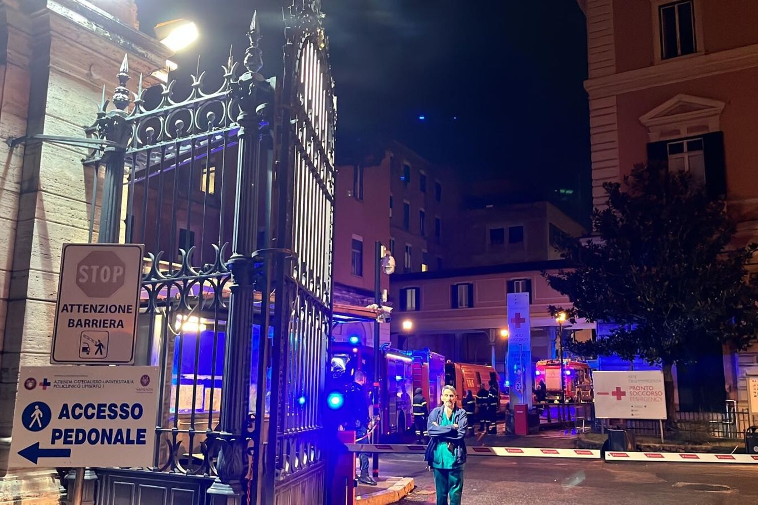 L'ingresso del Policlinico di Roma