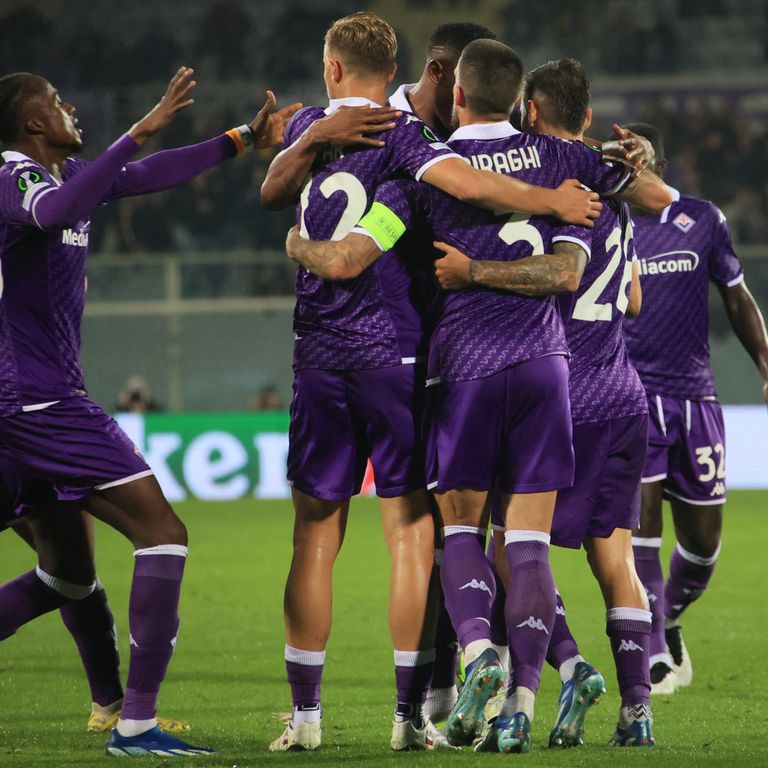 La Fiorentina esulta per la vittoria sul Genk