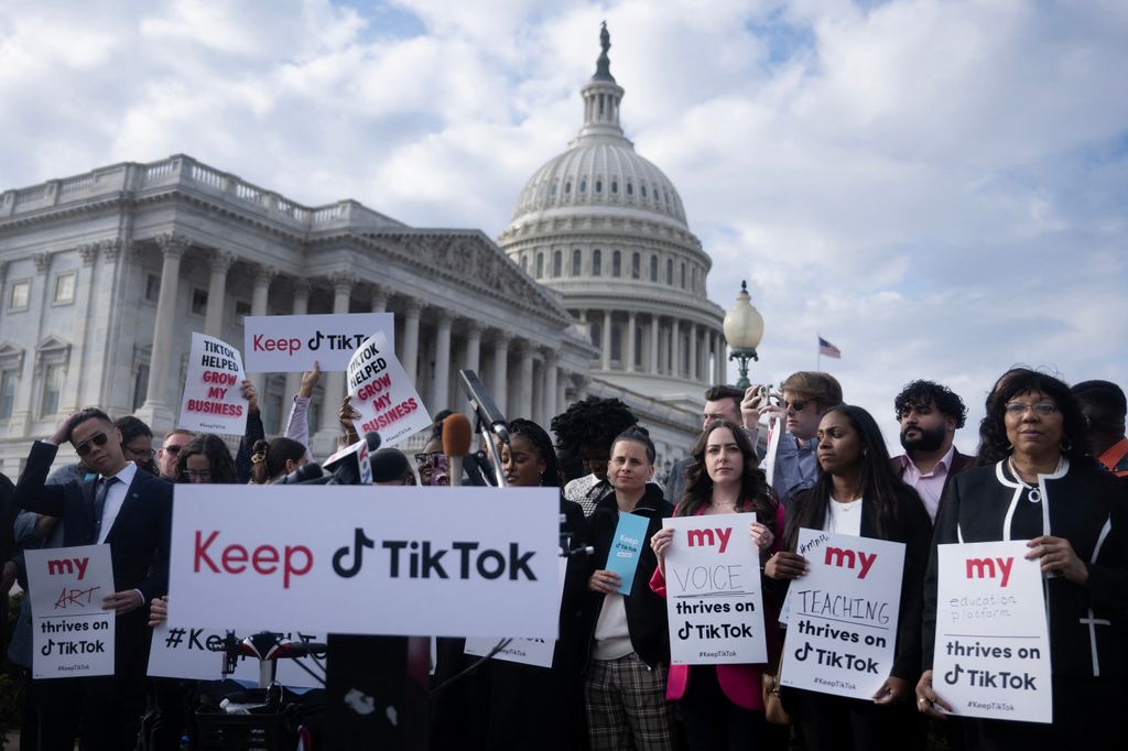 &nbsp;Manifestazione a Washington D.C. contro il divieto di TikTok, 2023