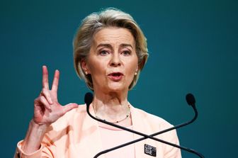 &nbsp;La presidente della Commissione Ue Ursula von der Leyen a Dubai