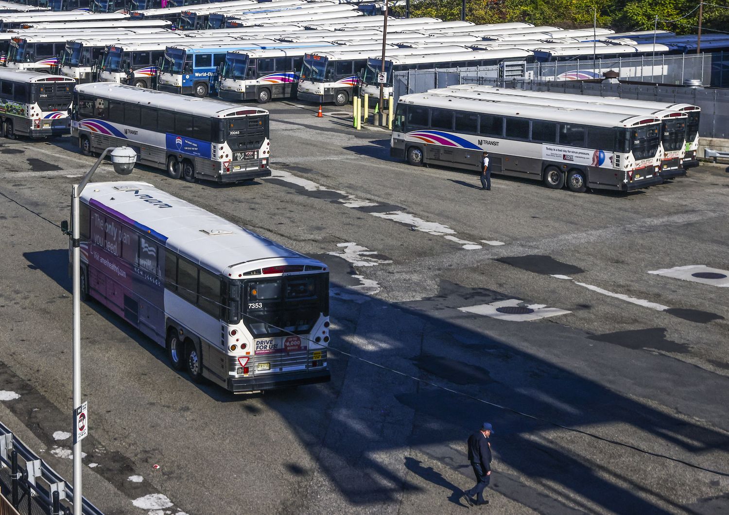 Deposito autobus, New York