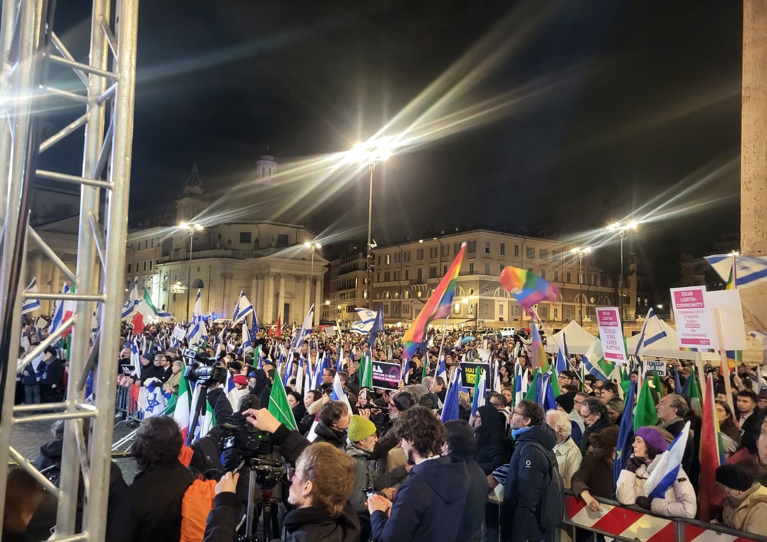 roma freddo non ferma popolo israele