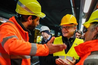 Il sindaco Roberto Gualtieri in uno dei sopralluoghi ai cantieri