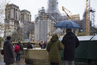 Il cantiere dei restauri di Notre-Dame de Paris, dicembre 2023
