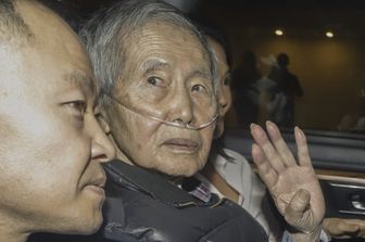 Alberto Fujimori dopo la scarcerazione