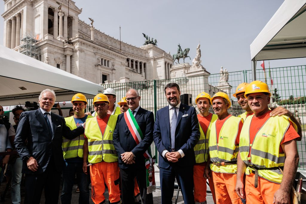 Inaugurazione cantiere metro C - Venezia