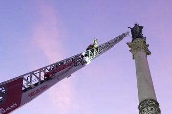 Vigili del Fuoco a piazza di Spagna