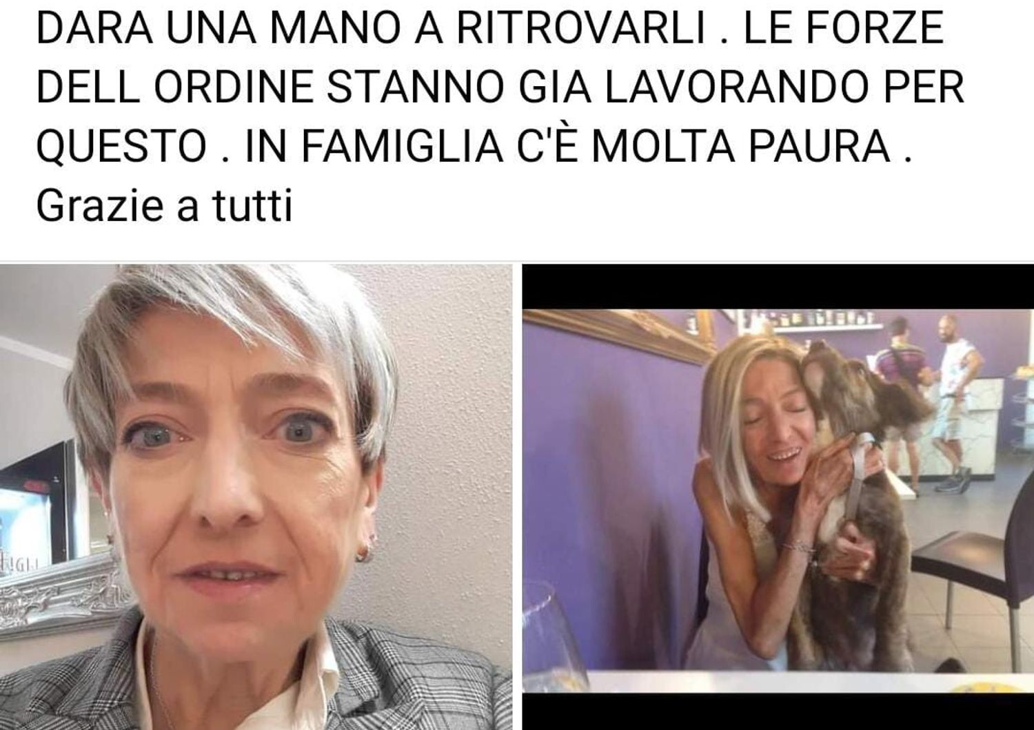 Appello su Fb dei familiari della donna trovata morta in albergo a Mattarana&nbsp;