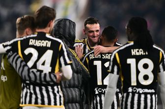 La Juventus dopo la vittoria sul Napoli