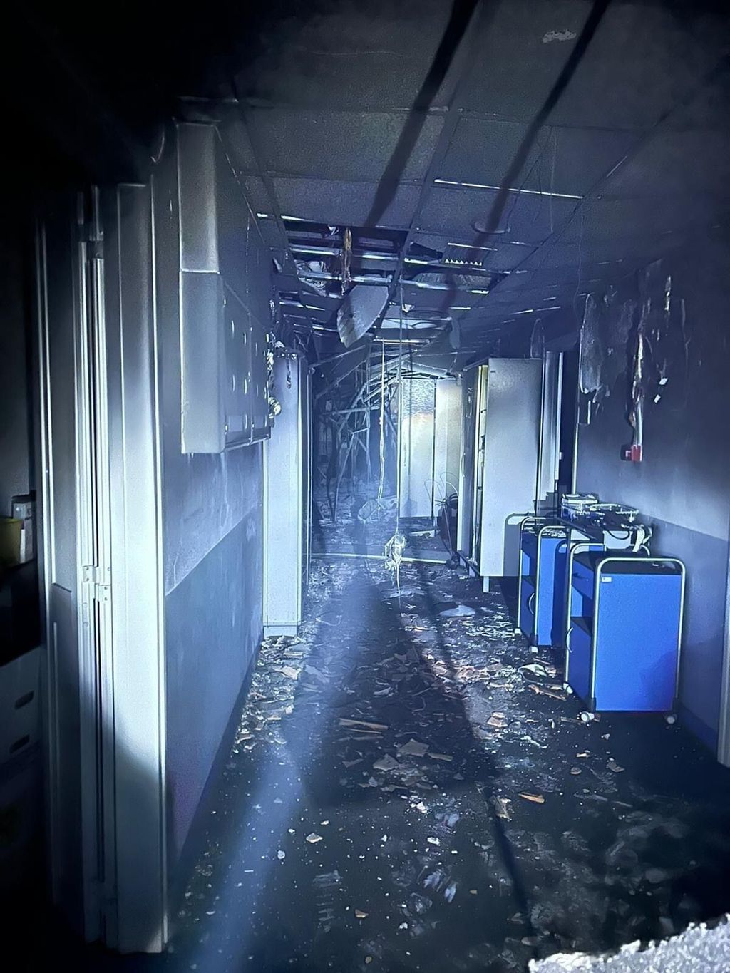 L'interno dell'ospedale di Tivoli