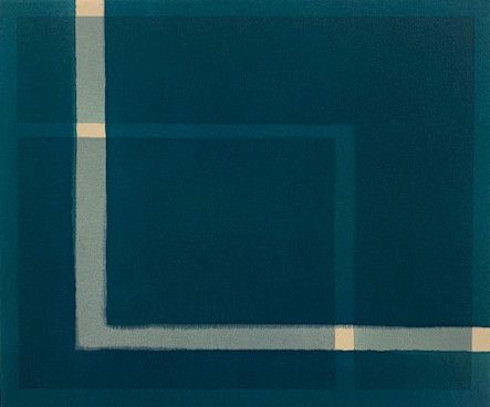 Mathew Mcwilliams, Underlay, 2019, stampa a getto d'inchiostro su tela grezza&nbsp;