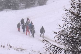 &nbsp;Escursionisti sulle Alpi