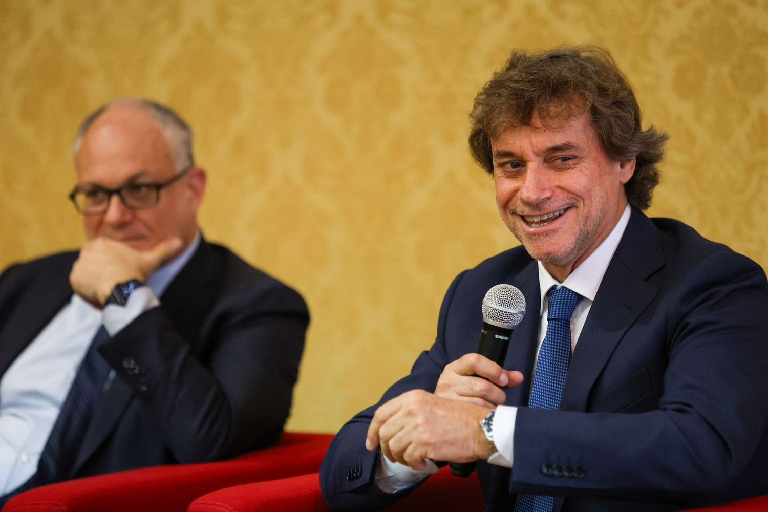 Alberto Angela con il sindaco Gualtieri