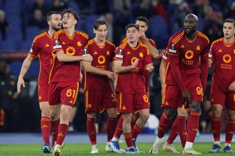 La Roma dopo la vittoria in Europa League