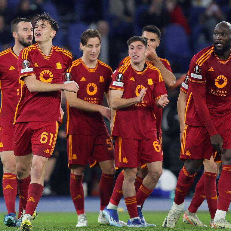 La Roma dopo la vittoria in Europa League