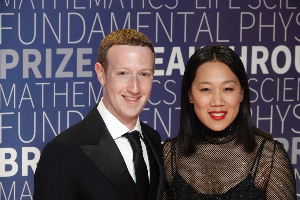 Mark Zuckerberg e la moglie Priscilla Chan