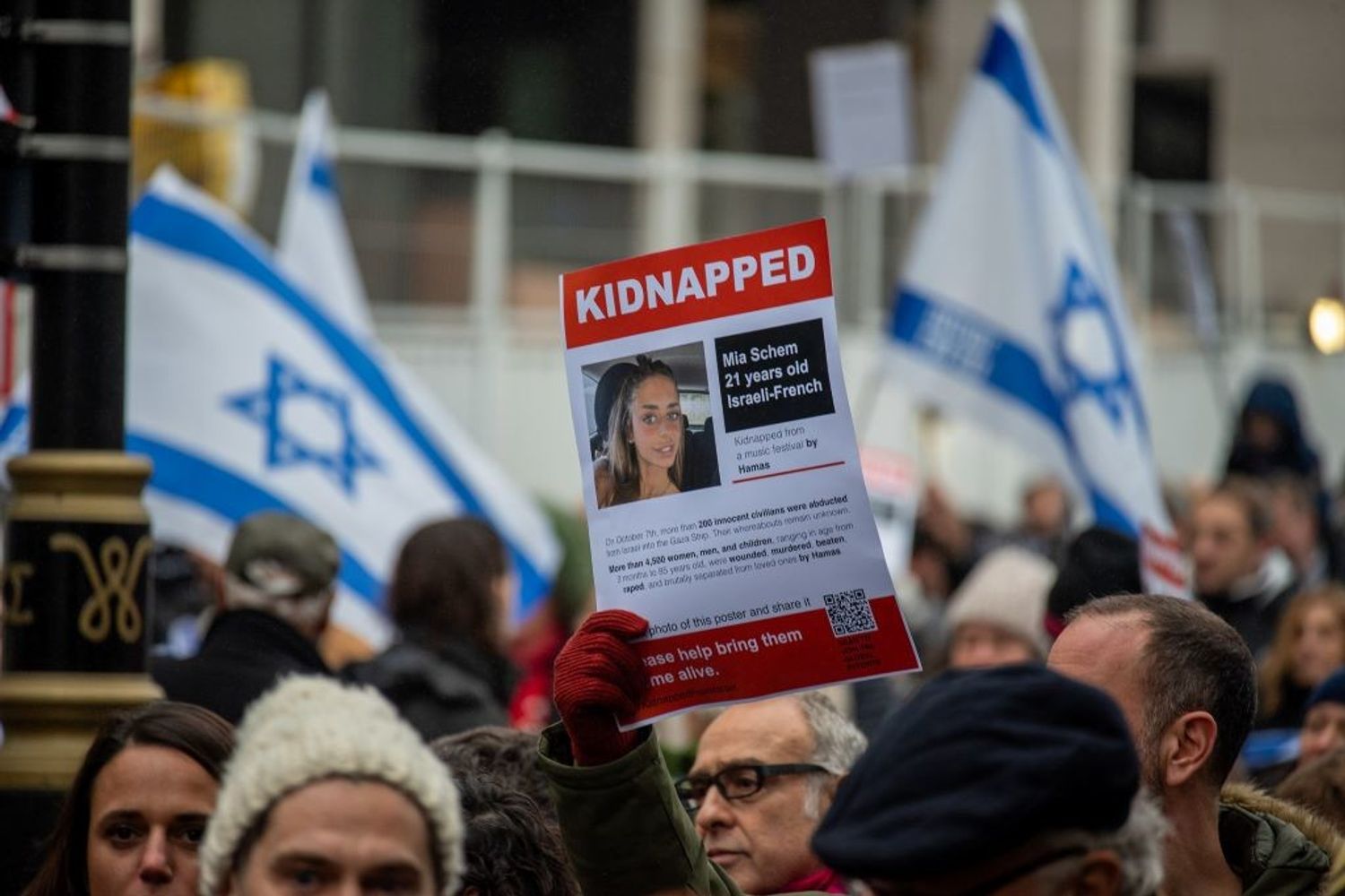 Manifestazione per la liberazione degli ostaggi