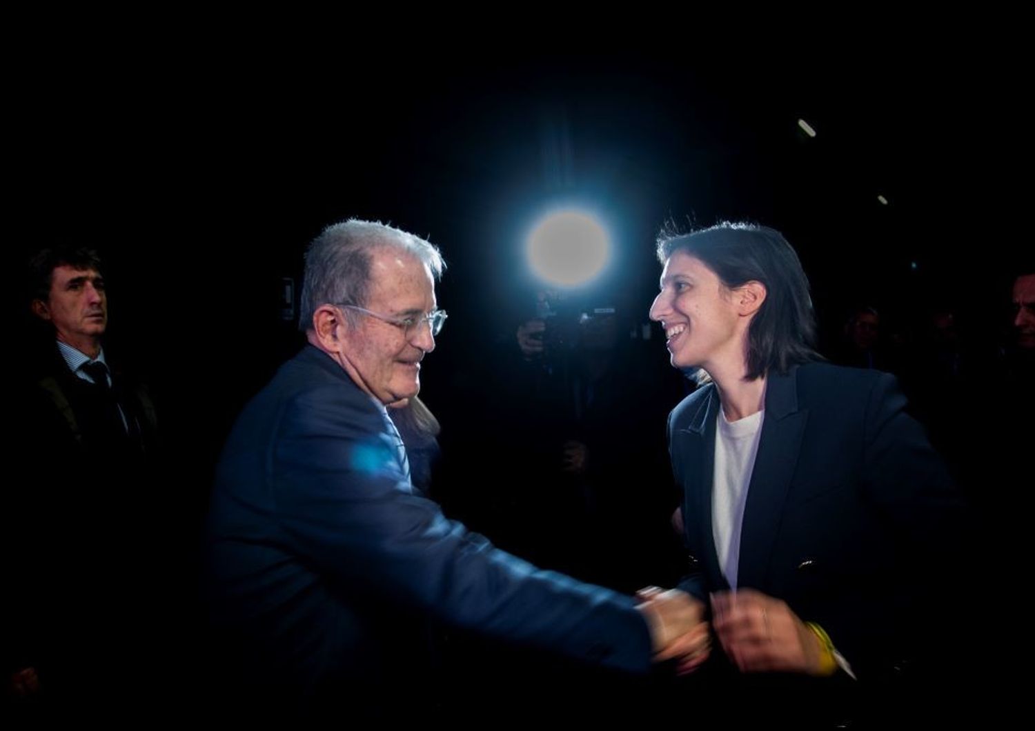 Romano Prodi ed Elly Schlein