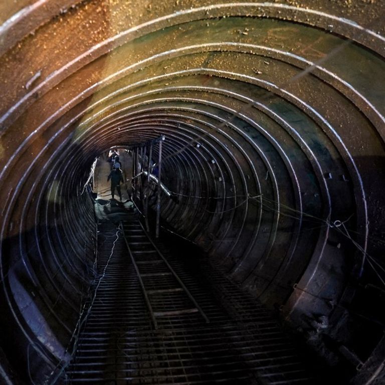Tunnell a Gaza vicino al valico di Erez