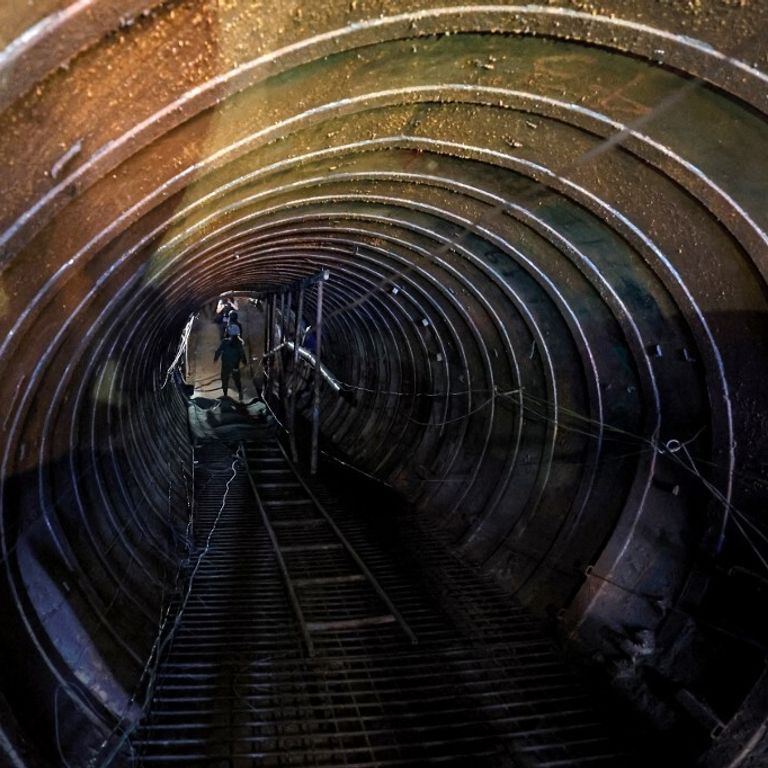 Tunnell a Gaza vicino al valico di Erez
