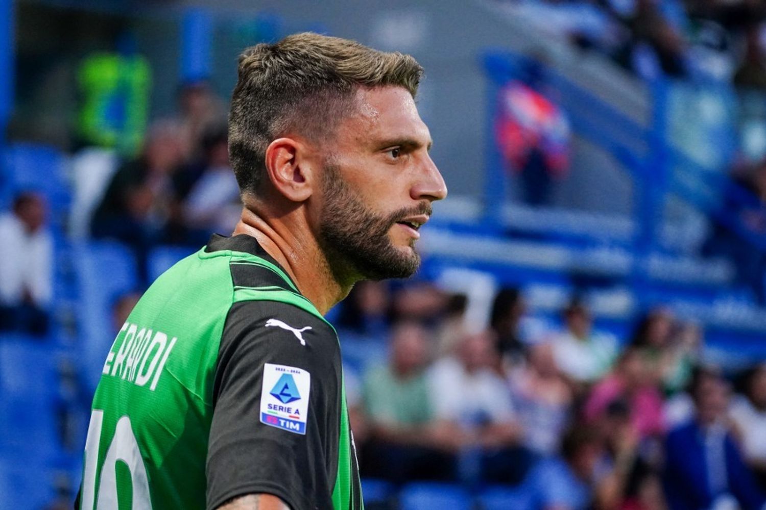 Domenico Berardi, autore di una doppietta dal dischetto