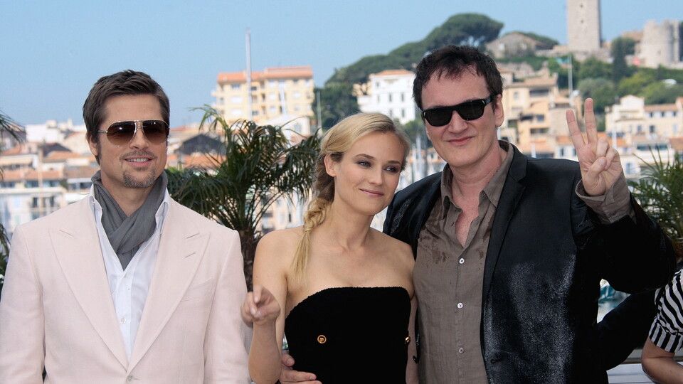 Con Quentin Tarantino e Diane Kruger alla presentazione di &quot;Bastardi senza gloria&quot;&nbsp;