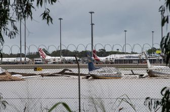 Aeroporto allagato per l'alluvione nel Queensland