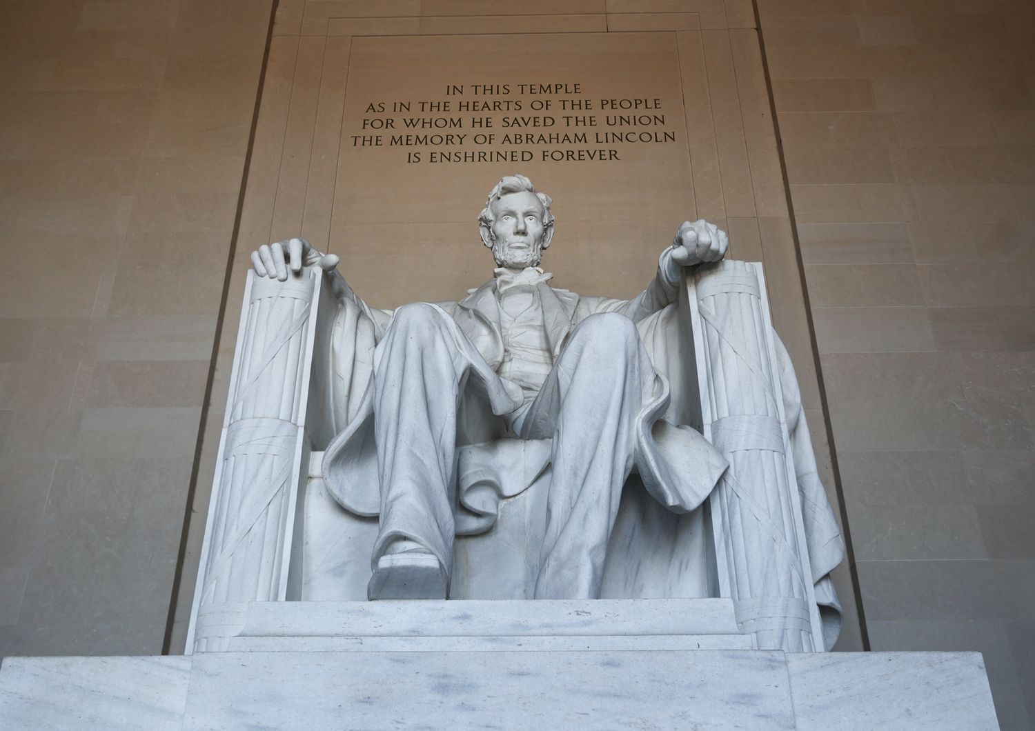 Statua di Abramo Lincoln, Lincoln Memorial, Washington D.C.
