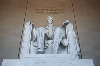 Statua di Abramo Lincoln, Lincoln Memorial, Washington D.C.