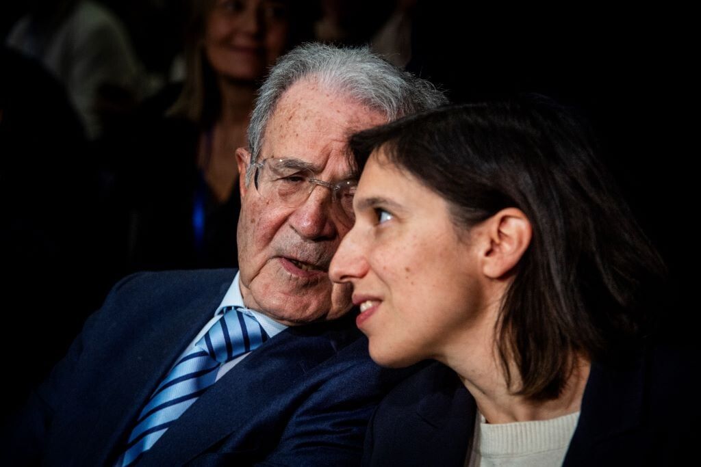 Romano Prodi e Elly Schlein
