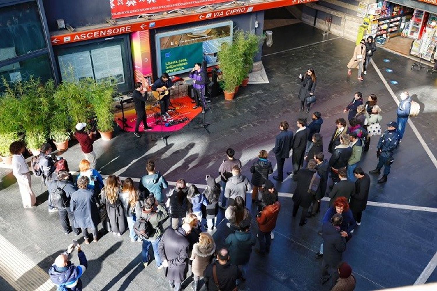 Il Talent Corner, alla stazione Cipro. Inaugurazione