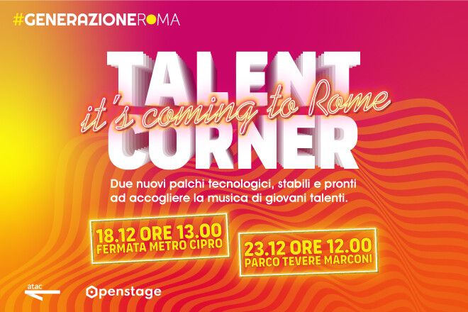 &nbsp;Banner, Talent Corner, Roma
