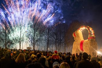 &nbsp;Natale con la capra di Yule in Svezia