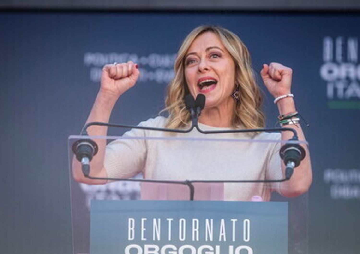 Il presidente del consiglio italiano Giorgia Meloni